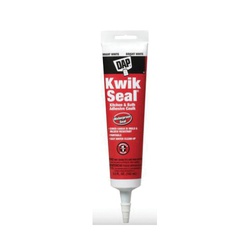 DAP® Kwik Seal® 18001 Adhesive Caulk, 5.5 fl-oz Tube, White, Acrylic Base