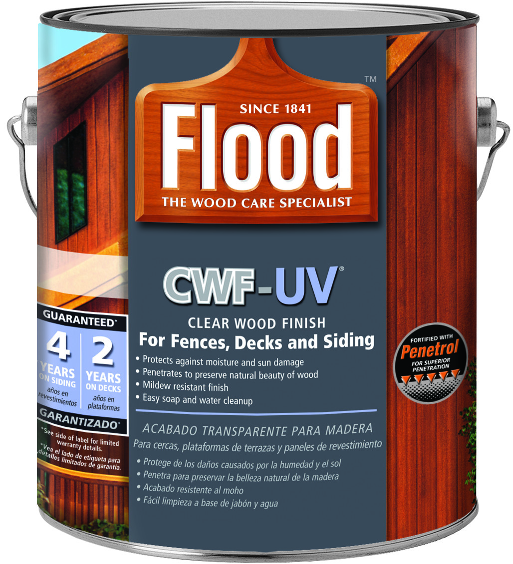 FLOOD® PPG Industries FLD542-01 Wood Finish, 1 gal Container, Clear