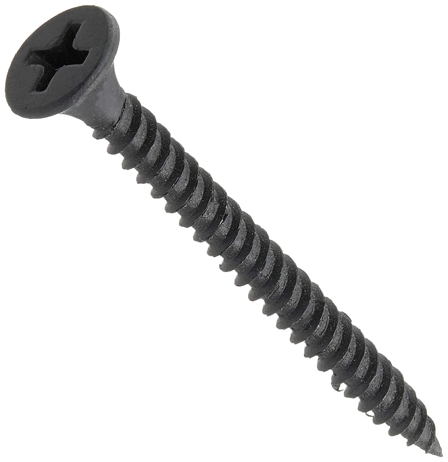 PrimeSource Building Products Grip-Rite® 158DWS1 Drywall Screw, 1 lb, #6 Thread Dia, 1-5/8 in L, Bugle Head, Phosphate, Sharp, #2 Phillips Drive