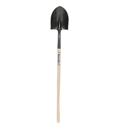 Seymour® STRUCTRON® SmartBuy™ 49830 S200 Round Point Shovel, 8.6 in L x 10-1/2 in W, 42 in Handle L, Wood Handle