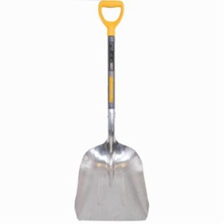 True Temper® 1670900 Scoop Shovel, Aluminum Blade, 27 in Handle L, Hardwood Handle, Size 10